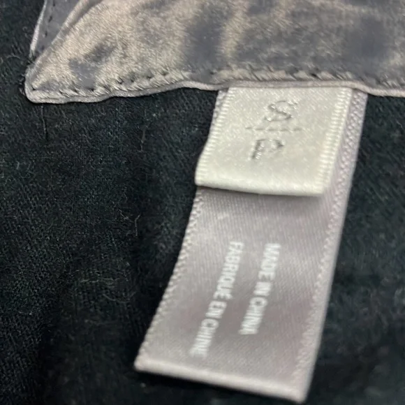 Women’s American Eagle Outfitters black Pea coat with detachable hood. Size S/P - Picture 5 of 6